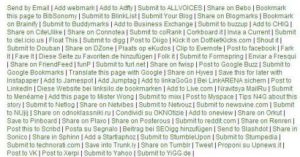 Social Bookmarking Plugin - Esempio 4