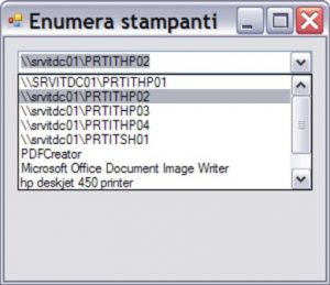 Enumera stampanti